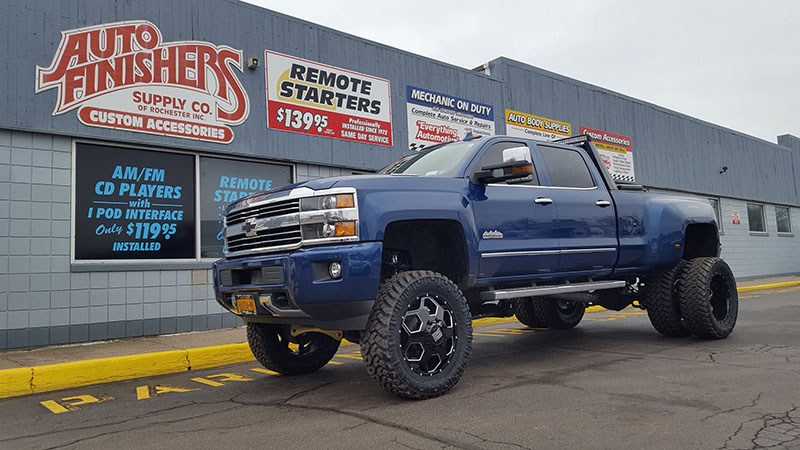 Lifted Blue Truck